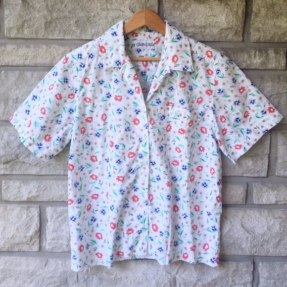 90s 'Cabin Creek' Country Floral Button Down - Picture 2 of 6